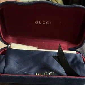 Gucci Navy and Burgundy Eyewear Case Set Gucci | Accessories | Gucci Navy And Burgundy Eyewear Case  main image 2